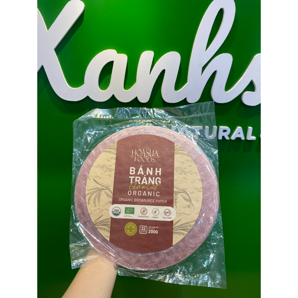 Bánh tráng gạo lứt hữu cơ HOA SỮA FOODS - Date: 23/10/2023