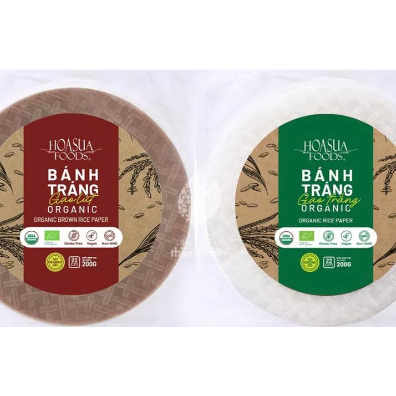 Bánh tráng gạo lứt hữu cơ HOA SỮA FOODS - Date: 23/10/2023
