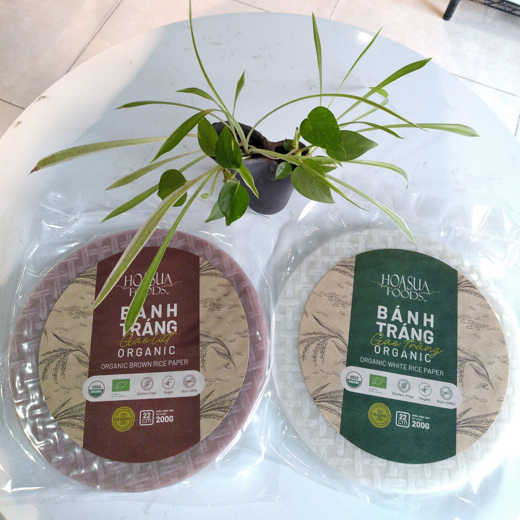 Bánh tráng gạo lứt hữu cơ HOA SỮA FOODS - Date: 23/10/2023