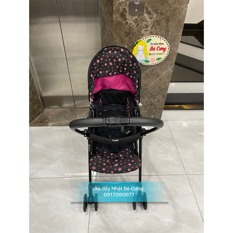 Xe đẩy combi mechacal first siêu gọn nhẹ màu đen