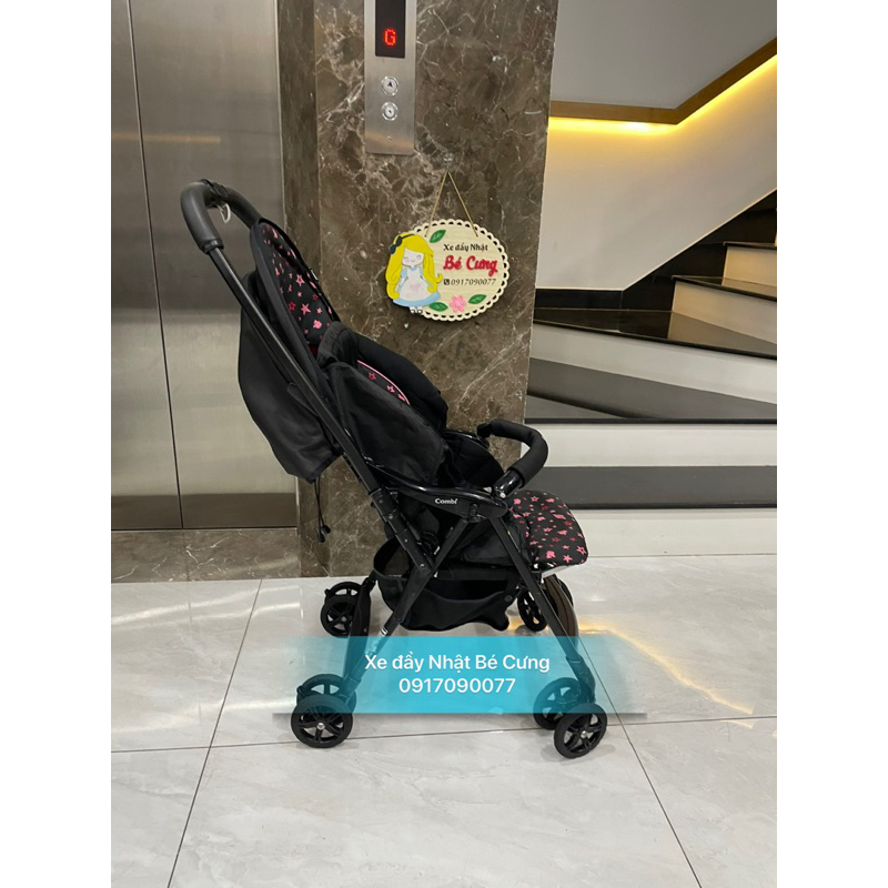 Xe đẩy combi mechacal first siêu gọn nhẹ màu đen