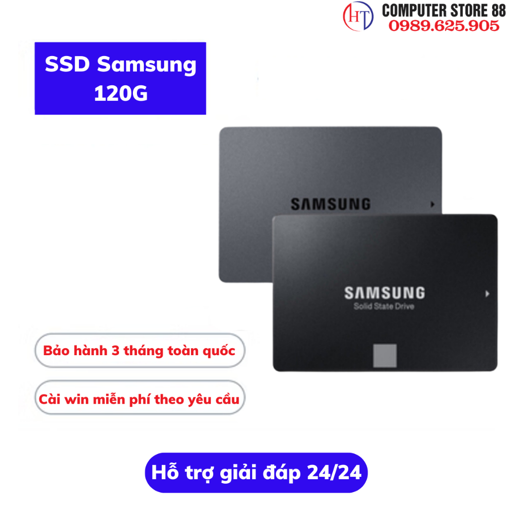 Ổ cứng SSD 120Gb chuẩn SATA 2.5in hàng bóc máy chính hãng Samsung,Kingston, Intel + tặng kèm miễn phí Cable chuẩn SATA 3 | BigBuy360 - bigbuy360.vn