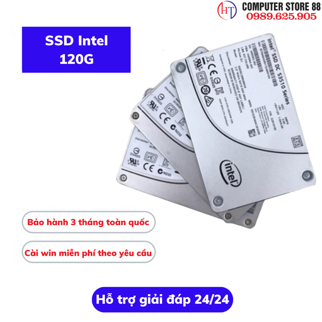 Ổ cứng SSD 120Gb chuẩn SATA 2.5in hàng bóc máy chính hãng Samsung,Kingston, Intel + tặng kèm miễn phí Cable chuẩn SATA 3 | BigBuy360 - bigbuy360.vn