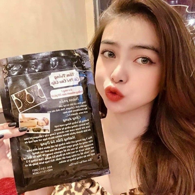 Tắm trắng cafe cao cấp túi đen
