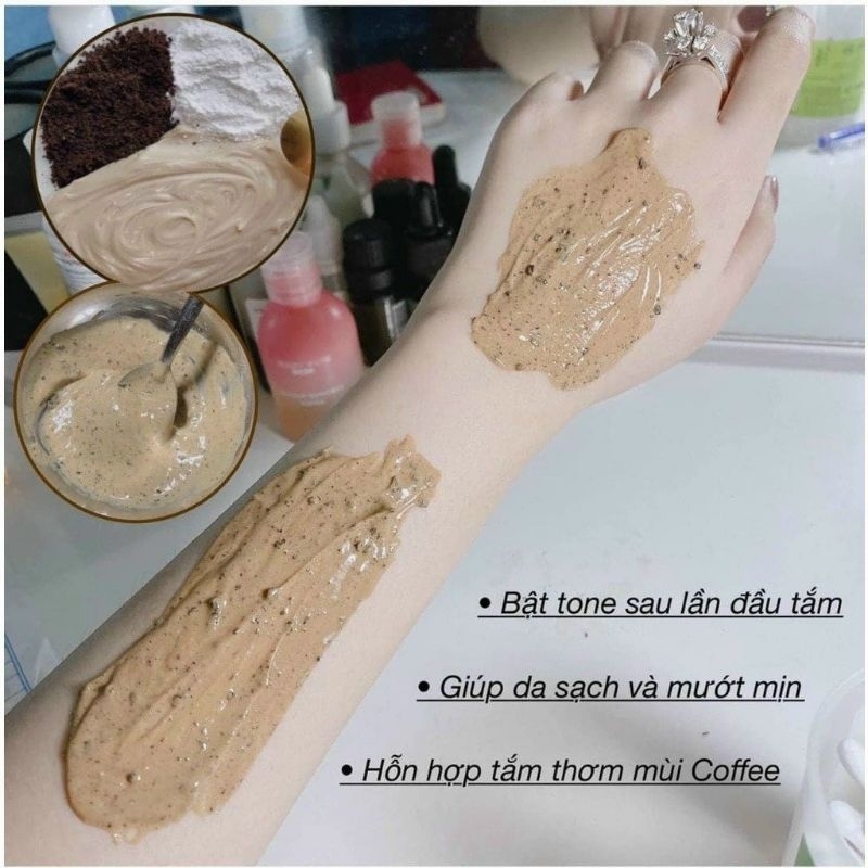 Tắm trắng cafe cao cấp túi đen