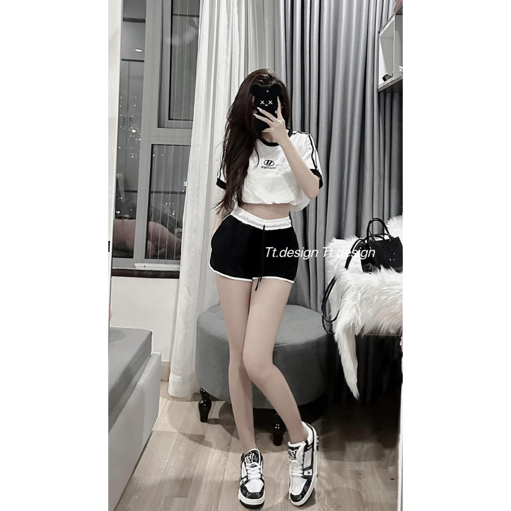 Set Thun Gân Quần Short Thể Thao Cá Tính TH7854L