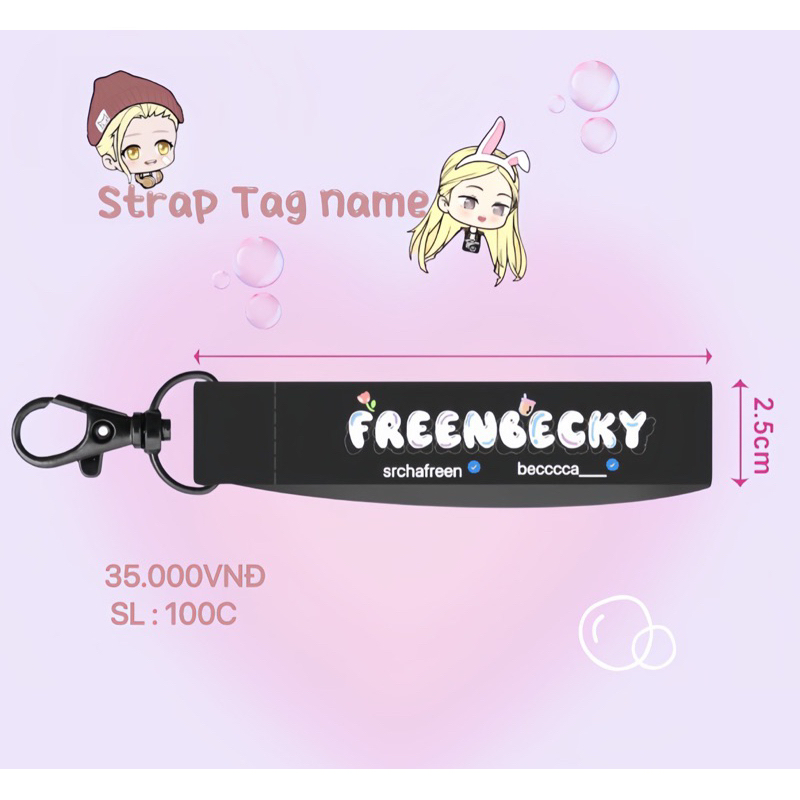 MÓC KHOÁ FREENBECKY (STRAP NAME)