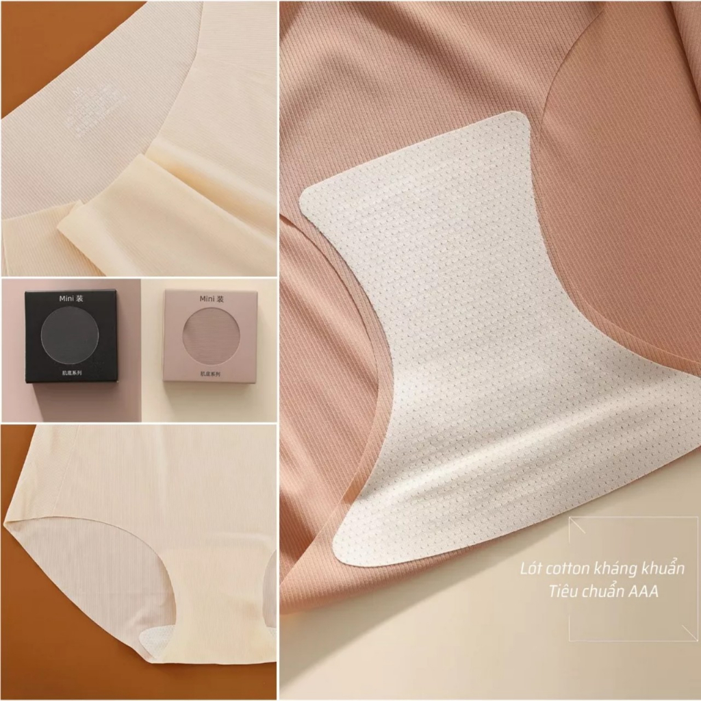 SET 3 QUẦN,6 QUẦN LÓT NỮ SU THẠCH TÀNG HÌNH TRONG HỘP MINI SANG TRỌNG mềm mại mặc như không mặc