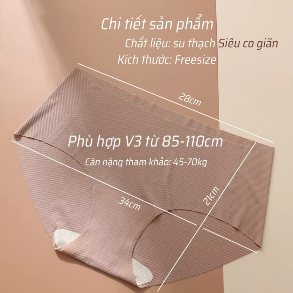 SET 3 QUẦN,6 QUẦN LÓT NỮ SU THẠCH TÀNG HÌNH TRONG HỘP MINI SANG TRỌNG mềm mại mặc như không mặc