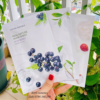 Mặt nạ giấy Nature Republic Real Nature Mask chiết xuất từ thiên nhiên