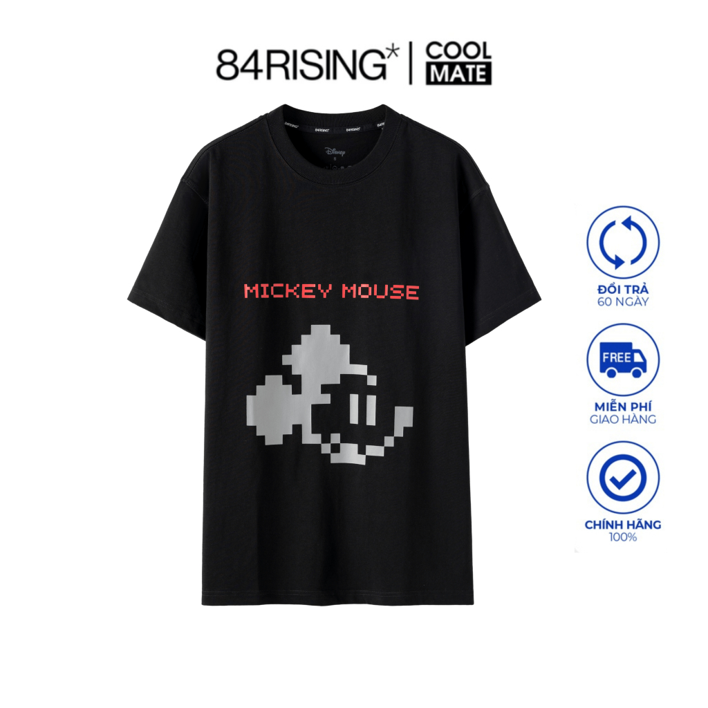 Áo thun Disney Mickey Mouse Pixelate Tee -THƯƠNG HIỆU 84RISING