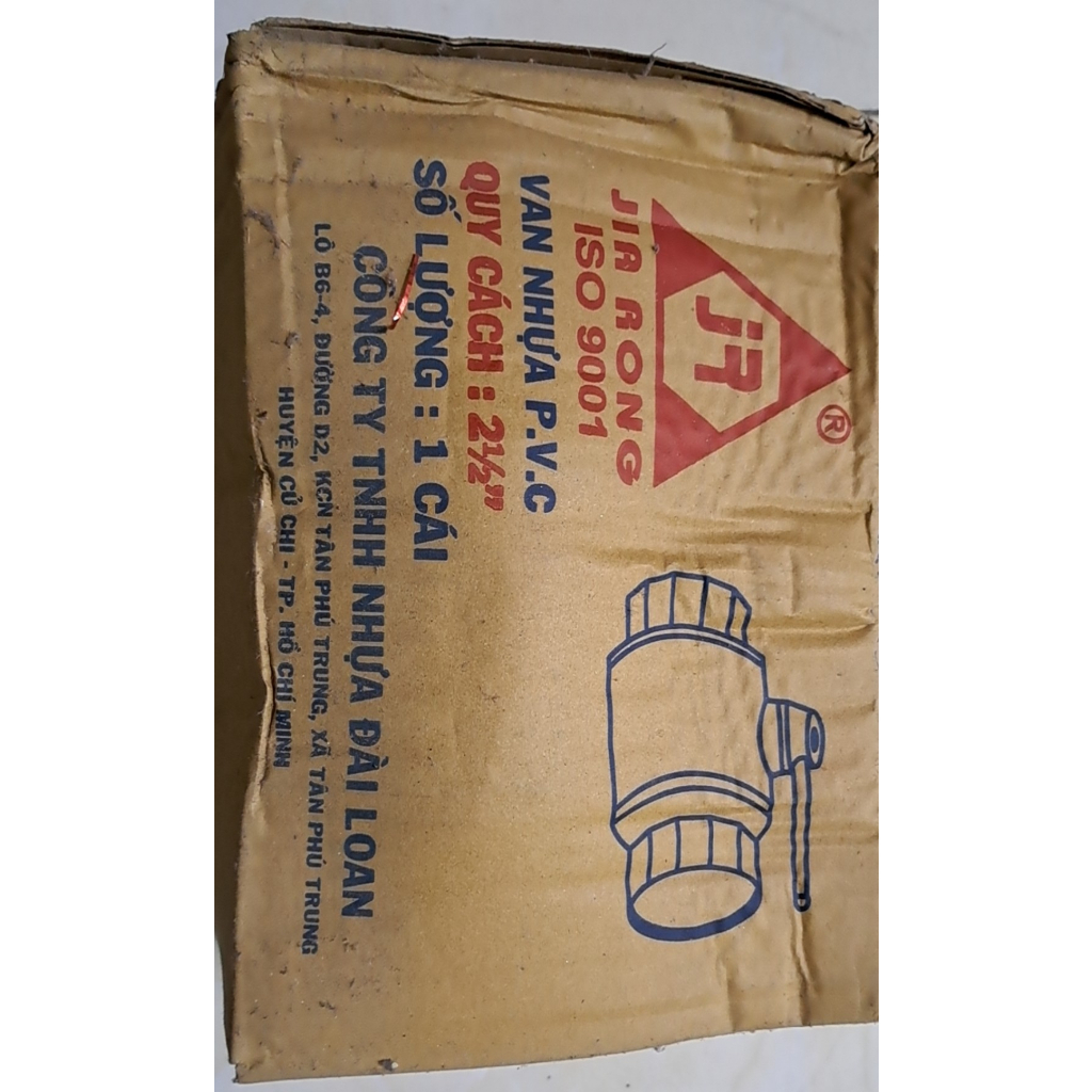 VAN NHỰA 75/ 90 /110 TAY TRẮNG/ VAN CẦU PVC JIARONG SIZE 75/ 90 /110MM- ĐÀI LOAN HÀNG CHÍNH HÃNG