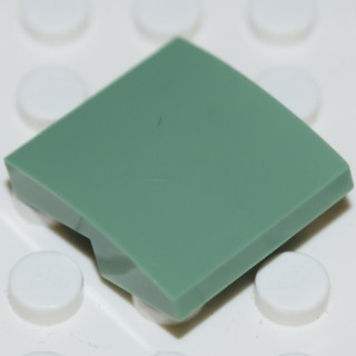 Lego miếng dốc cong 2x2x2/3 xanh cát id 6080431 15068