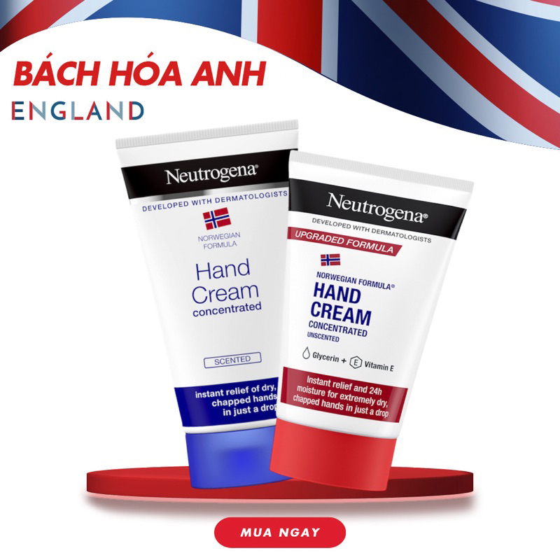 Kem dưỡng da tay Neutrogena Norwegian Formula Concentrated Hand Cream Scented/Unscented 75ml