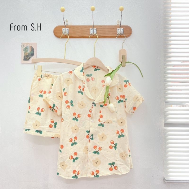 Bộ Pyjama { Xốp Gân hình đùi} hình cộc cực xinh