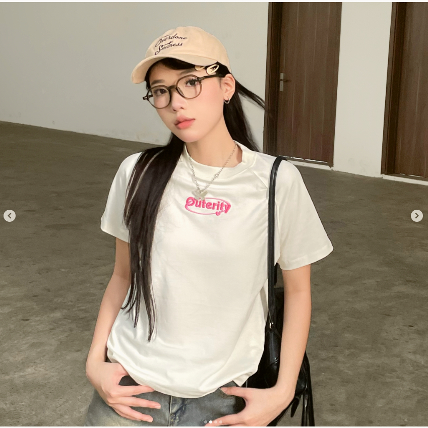 Áo Thun Baby Tee Outerity - Heart Satellite Tee Unisex Nam Nữ Localbrand Sgenz.studio