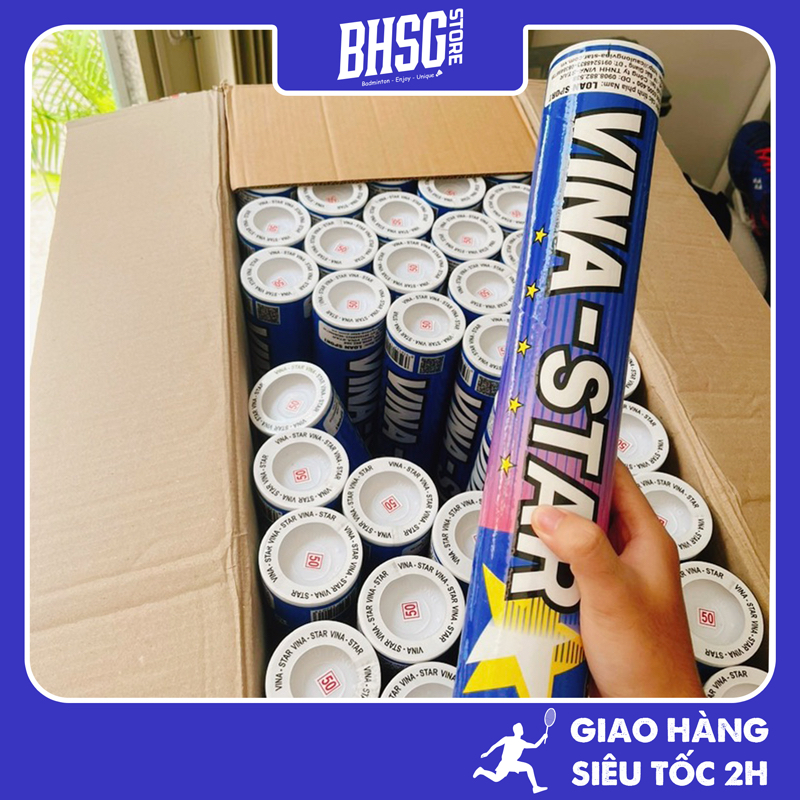 Ống cầu lông chính hãng Vinastar - tốc 50 ( 12 quả / ống )