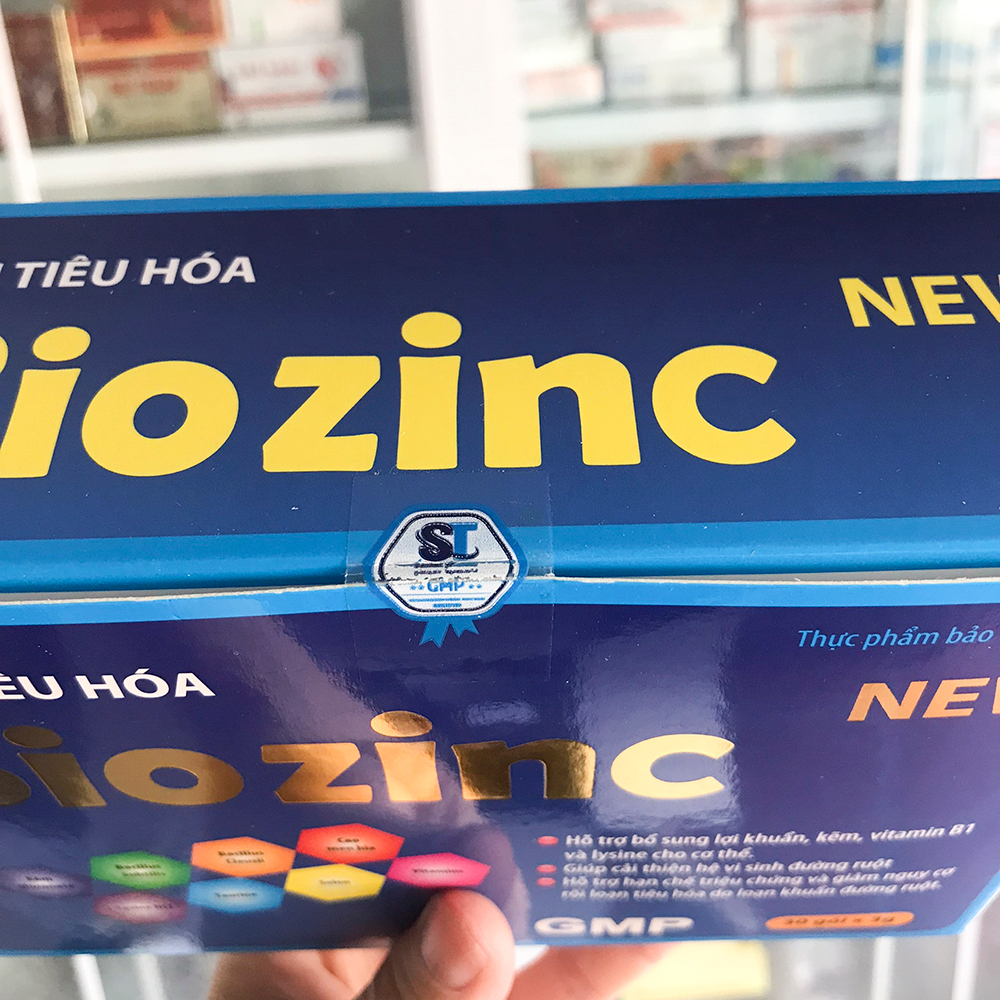 Men tiêu hóa cho trẻ BIOZINC NEW - bổ sung lợi khuẩn, hỗ trợ hệ tiêu hóa, hộp 30 gói