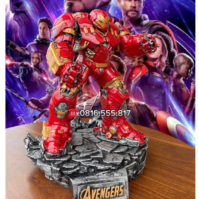 Mô hình Hulk buster kích thước 32cm, nặng 6kg,có kèm đế siêu đẹp, chất liệu cao cấp