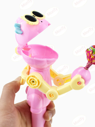 Kẹo đồ chơi Robot cầm kẹo mút / robot cầm kẹo dong dong siêu cute / mua robot tặng kèm kẹo dong dong