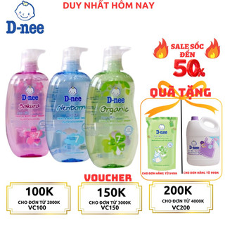 (NHẬP KHẨU) Sữa tắm gội toàn thân Dnee cho bé 380ml