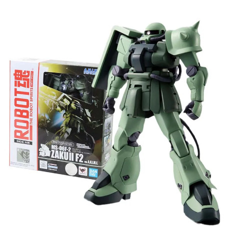Mô Hình lắp ráp sẵn Original Gundam Anime Figure Robot Spirits MS-06F-2 Zaku 2 F2 Bandai