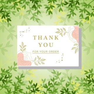 Thiệp cảm ơn, Thank you card, card cảm ơn khách hàng dành cho shop bán hàng. Hàng in sẵn