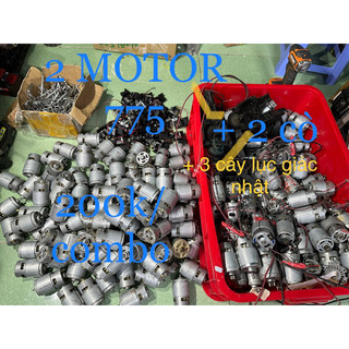 Combo 2 motor 775 ryobi 18v+ 2 cò 18v+ 3 lục giác nhật 4 5 6