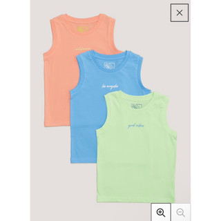 Set áo ba lỗ Matalan UK bé trai trên 4t