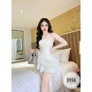 BIGSIZE Đầm cúp tua rua D99A