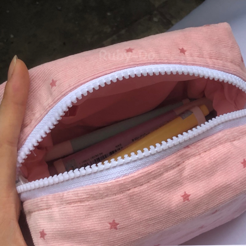Hộp bút vải, túi pouch hoạ tiết ngôi sao Ruby-Do