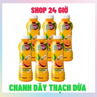 Nước chanh dây thạch dừa a dew 1 lốc 6 chai