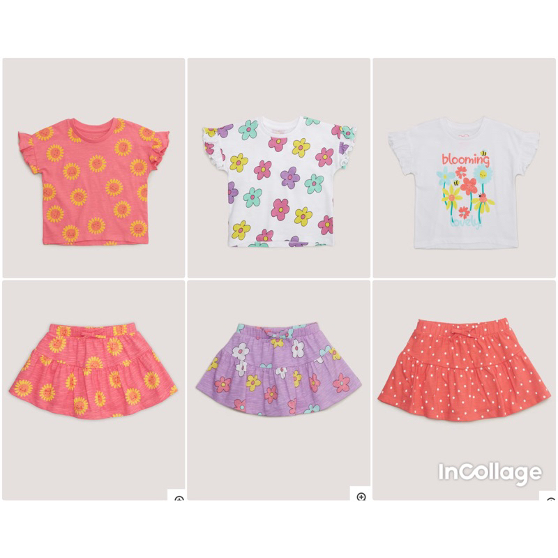Set áo kèm chân váy cotton Matalan chính hãng