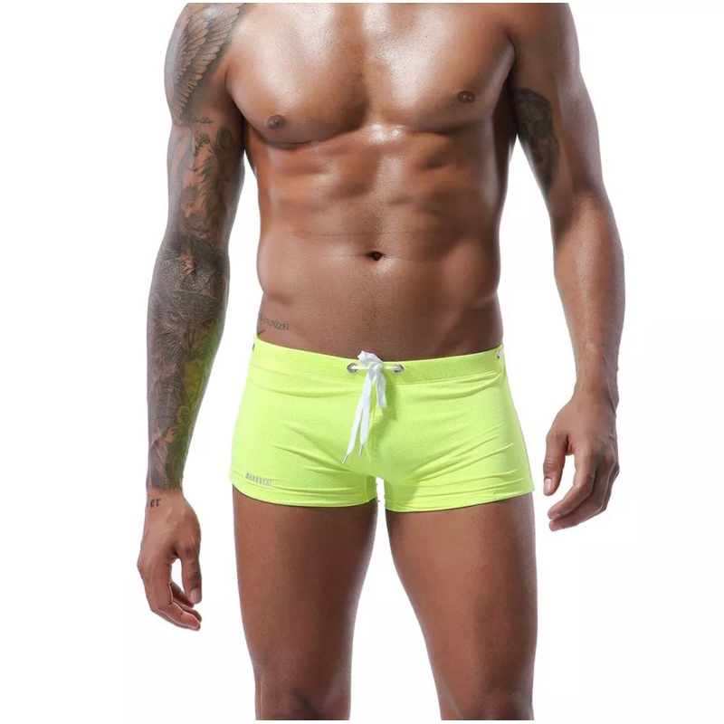 Quần bơi nam boxer thun co giản size L