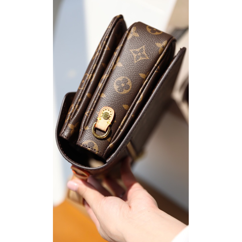 Túi Quai xách Metis da thật size 19cm fullbox nam châm + box carton kèm bill và dustbag xịn xò W266-19