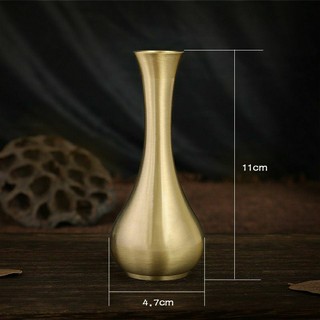Bình hoa bằng đồng tí hon cao 11cm