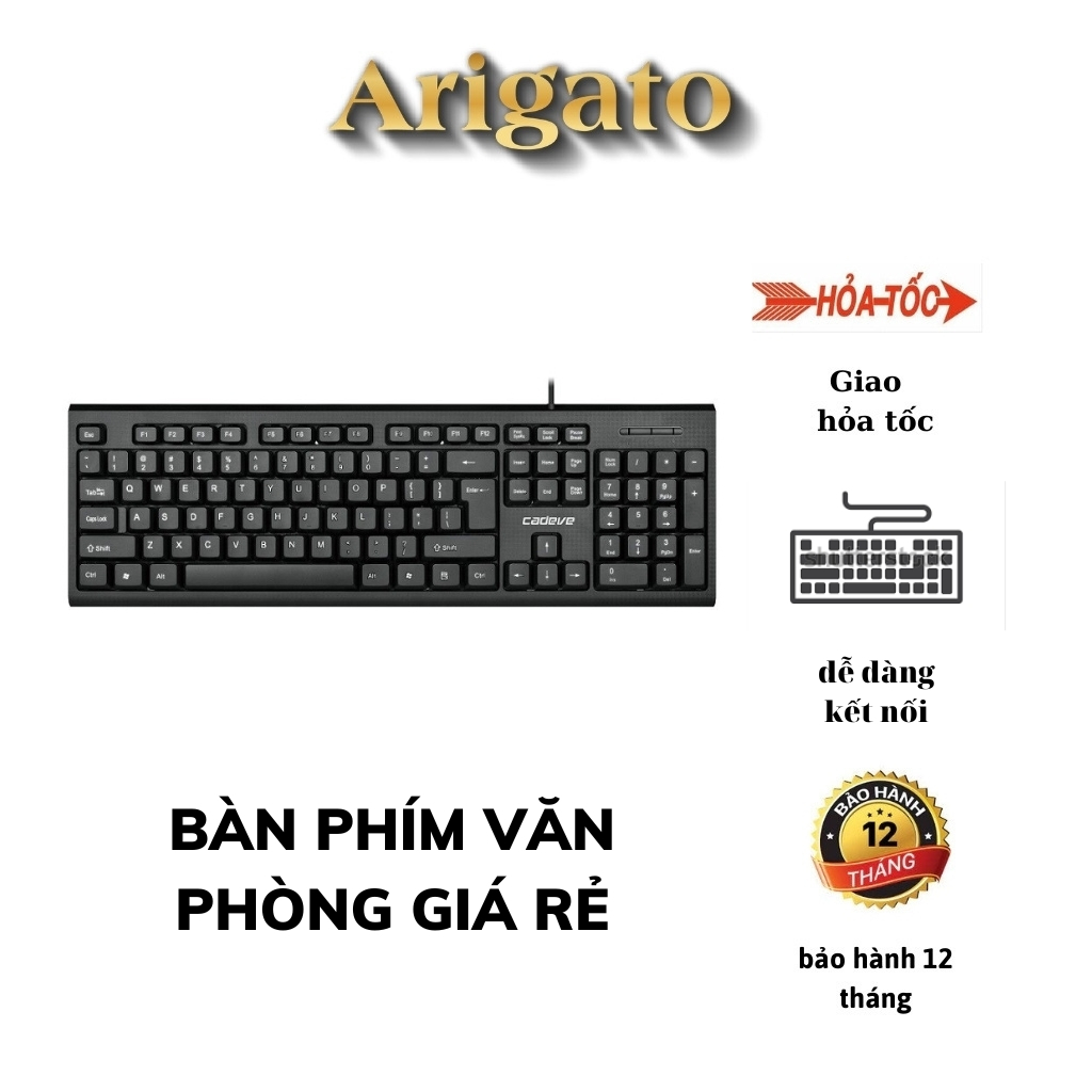 Bàn phím có dây led dành cho văn phòng, game nhẹ giá rẻ | BigBuy360 - bigbuy360.vn