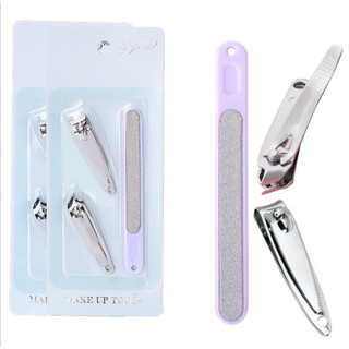 Bộ 3 món bấm móng kèm dũa móng inox sáng bóng