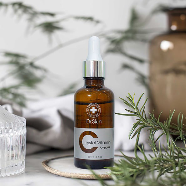 Tinh chất trắng da IDr.Skin Crystal Vitamin C Ampoule Serum dưỡng ẩm mờ thâm nám 50ml