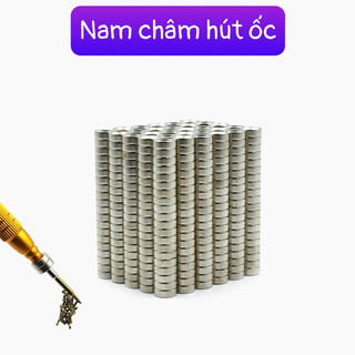Set 2 hạt nam châm hút ốc gắn đầu tovit
