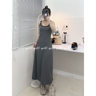 Đầm dây dây chéo lưng (ảnh thật/ có sẵn)