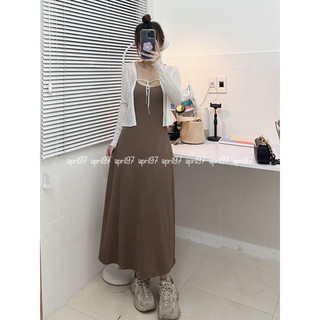 Đầm dây dây chéo lưng (ảnh thật/ có sẵn)