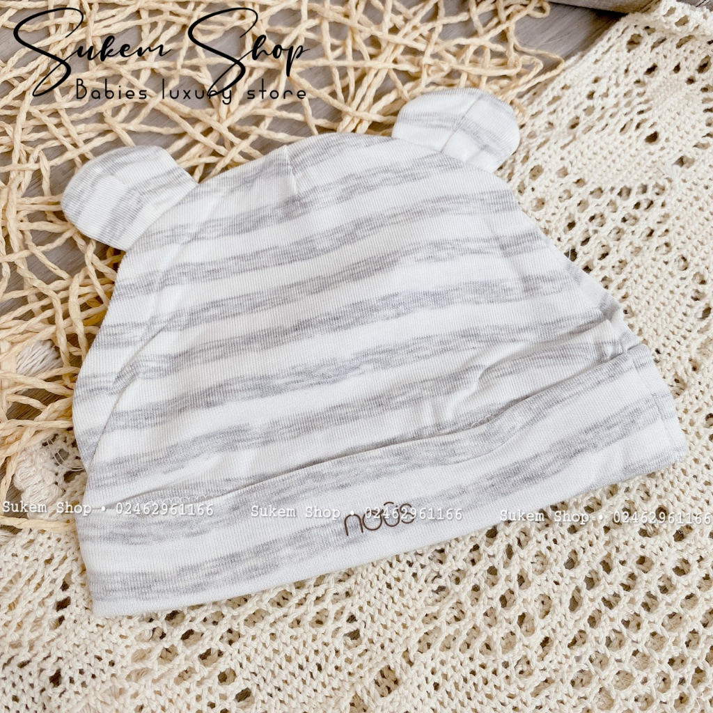 Mũ Có Tai Gấu Nous 2023 Sơ Sinh 0-3m