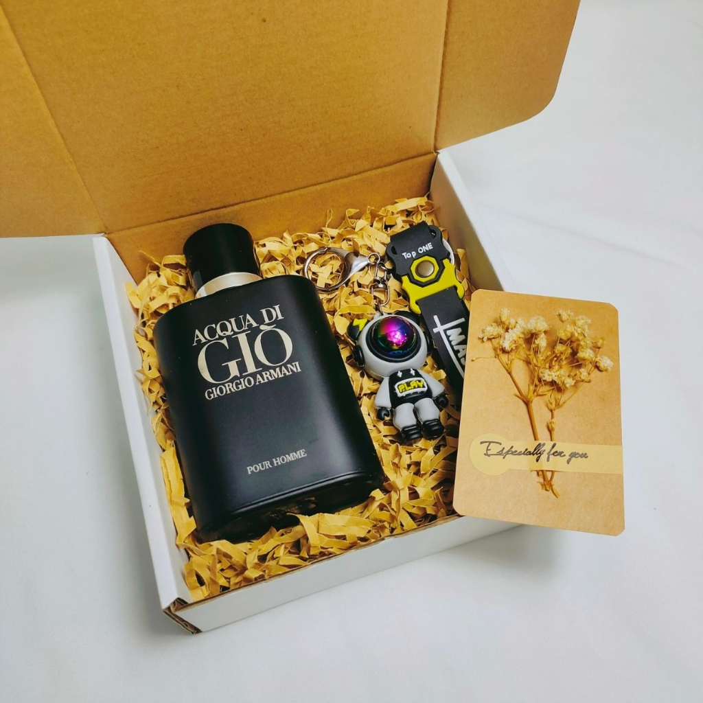 Quà Cho Nam, Tặng Sinh Nhật Nam Gồm Nước Hoa và Móc Khóa Jman