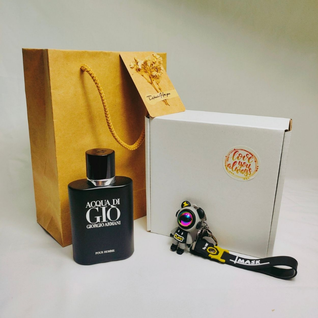 Quà Cho Nam, Tặng Sinh Nhật Nam Gồm Nước Hoa và Móc Khóa Jman