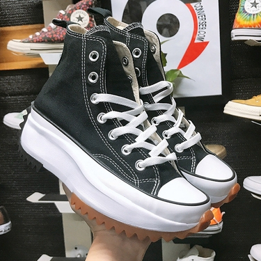 Giày_Converse Run Star cao cổ vải đen, Sneaker CV bản Like.Aut Oder mới 100% đầy đủ pk | BigBuy360 - bigbuy360.vn