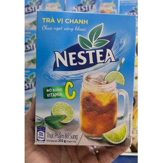 Trà NESTEA vị Chanh (Hộp 18 gói x 14g)