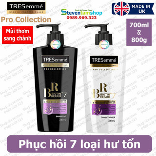 USA 700ML ĐEN - DẦU GỘI XẢ TRESEMME MỸ 7 TÁC DỤNG CHUYÊN DÀNH PHỤC HỒI CHO TÓC NHUỘM TẨY UỐN CONG ÉP TÓC ...
