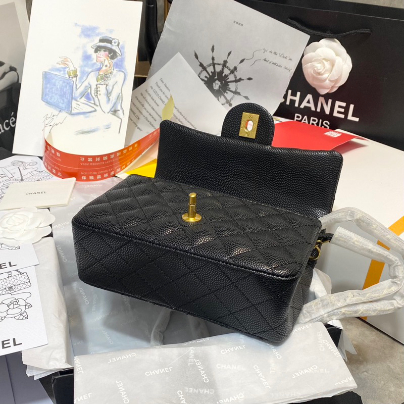 Túi Xaleo mini 8 CHẤT DA HỘT CAVIAR SIZE MINI 8 20 CM FULLBOX VIP 2 LỚP W166-20