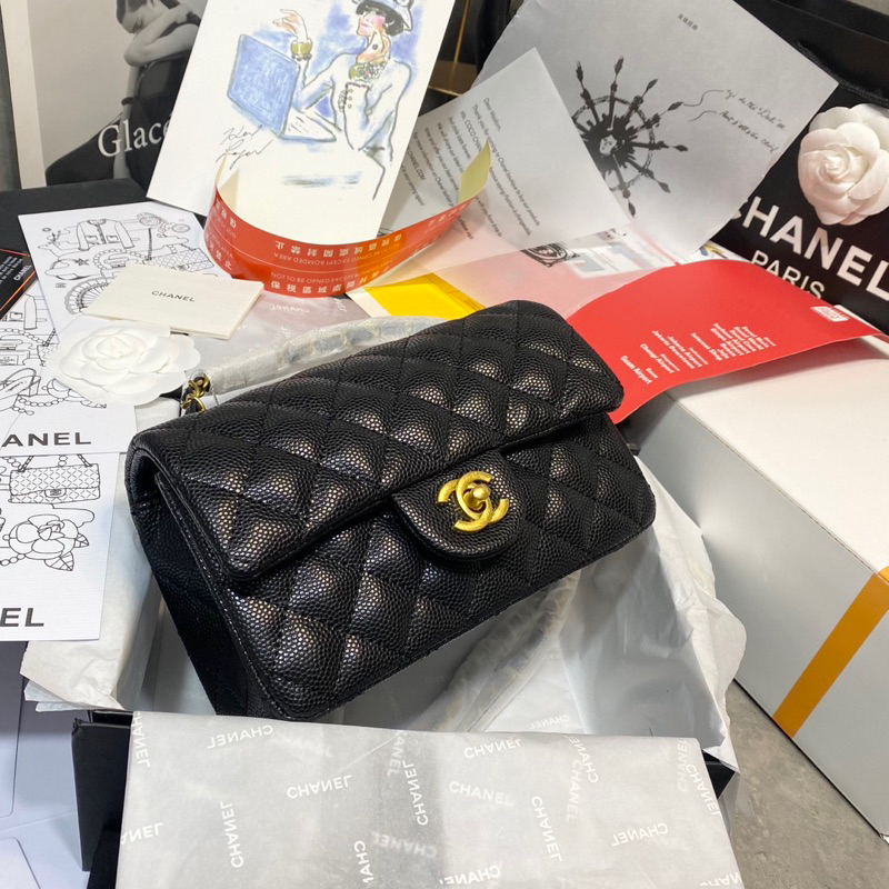 Túi Xaleo mini 8 CHẤT DA HỘT CAVIAR SIZE MINI 8 20 CM FULLBOX VIP 2 LỚP W166-20